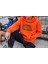 Good Vibes Baskılı Turuncu Unisex Kapüşonlu Oversize Sweatshirt Hoodie 1