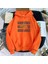 Good Vibes Baskılı Turuncu Unisex Kapüşonlu Oversize Sweatshirt Hoodie 2