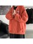 Black Pink Baskılı Oversize Fermuarlı Turuncu Unisex Kapüşonlu Hırka 2
