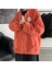 R&m Baskılı Oversize Fermuarlı Turuncu Unisex Kapüşonlu Hırka 2