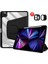 Apple Ipad PRO11INÇ Uyumlu 2.3.4.nesil M2 2020-2022 Uyumlu Kılıf Katlanabilir Kalemlikli Ayarlanabilir Standlı Uyku Modlu Akıllı Kapak Pencil Kalem Bölmeli Smart Cover Trifolding 1