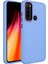 Xiaomi Redmi Note 8 Kapak Renkli Metal Kamera Çerçeveli First Class Içi Kadife Lasnman Kılıf - Lila 1