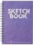 Fanart Academy Sketch Book 120 gr Spiralli 50 Yp A6 Mor 8672 1