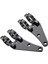 41MM Ön Çatal Tüpleri Için 2x Çatal Far Montaj Braketi Cnc Siyah (Yurt Dışından) 2