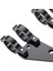 41MM Ön Çatal Tüpleri Için 2x Çatal Far Montaj Braketi Cnc Siyah (Yurt Dışından) 3