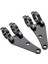 41MM Ön Çatal Tüpleri Için 2x Çatal Far Montaj Braketi Cnc Siyah (Yurt Dışından) 4
