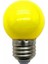 Yuvarlak Tipli Sarı Renk Gece Lambası Ampul 1W E27 Duy--sym290123 1