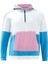 Erkek Pembe Mavi Oversize Hoodie 1