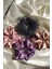Kadın Lastikli Saten Simit Scrunchie Saç Toka Seti 1