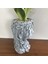 2 Adet Yüz Heykel Etli Kaktüs Kafası Flowerpot Bitki Kaplar Konteyner (Yurt Dışından) 5