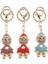 Moda Rhinestone Cartoon Snowman Şekil Anahtarlık Anahtarı (Yurt Dışından) 2