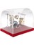 14*10*10CM Bakır Davul Kiti Ekran Kutusu Set Modeli Bebek Eylem Figürü Accs Altın, Kırmızı Tarifli Kırmızı (Yurt Dışından) 3
