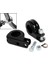 Motosiklet Ayağı Peg Kelepçeler Mounts Mount Motor Muhafızları Siyah (Yurt Dışından) 3