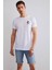 Unisex Snoopy Beyaz Nakışlı T-Shirt 1