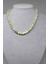 Peridot (Zebercet) Taşı Yeşil-Beyaz Alacalı Kolye 8mm (23115) (Klipsli) 1