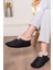 Unisex Peluş Içi Yünlü Kışlık Panduf Ev Pandufu 2