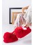 Tavşan Figürlü Kırmızı Peluş Panduf Ev Pandufu Unisex 1