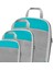 1set Sıkıştırma Paketleme Küpleri Bagaj Paketleme Organizatörleri Nefes Alabilir Gökyüzü Mavi 3 Pcs (Yurt Dışından) 5