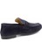 Lacivert Süet Leather Erkek Loafer Ayakkabı E01810023302 4