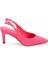 Mat Fuşya Saten Kadın Klasik Topuklu Ayakkabı K01188132638 2