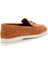 Taba Süet Leather Kadın Loafer Ayakkabı K01274225302 4
