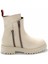 Beige Leather Kadın Bot & Bootie HD0777003903 2