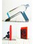 Dekoratif Metal Kitap Tutacağı - Şişelik - Geometrik Desenli Kitap Tutacağı - 3'lü Set 1