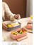 Bento Lunch Box Ofis-Okul Için Yeni Nesil Sefer Tası Çift Kat 3 Bölme Paslanmaz Çelik F494 5