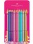 Faber Castell Faber Parlak Renkler Metal Kutu Pembe 12LI 1