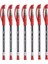 Faber Castell 1425 Kırmızı Iğne Uçlu Tükenmez Kalem 7'li 1