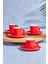 Kısmet Kırmızı 6 Kişilik Kahve Fincan Takımı 90 Ml 2