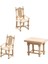 Dollhouse Masa Sandalyeleri Mini Koltuk Sehpa Fotoğrafı Dekorasyon İçin Sahne (Yurt Dışından) 1