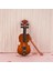 1pc 1:12 Ahşap Keman Mini Müzik Enstrümanı Dollhouse Minyatürleri Yay (Yurt Dışından) 5