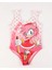 Kız Çocuk Mayo Amy Rose Dijital Baskılı Deniz Havuz Mayosu 1