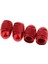 4pcs Alüminyum Alaşım Tarzı Jant Valfi/tekerlek Hava Portu Kapağı Kırmızı (Yurt Dışından) 3