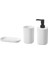 Ikea Storavan Banyo Seti, Beyaz, Sıvı Sabunluk, Diş Fırçalık 1