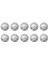10PCS Küçük Rhinestone Metal Alaşım Düz Boğukları Yuvarlak 12MM (Yurt Dışından) 2