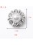 10PCS Küçük Rhinestone Metal Alaşım Düz Boğukları Yuvarlak 12MM (Yurt Dışından) 5