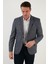 Regular Fit 6 Drop Tek Yırtmaçlı Blazer Ceket Erkek Ceket 216TAZİRO 4