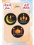 Hayırlı Ramazanlar 4x4 cm 42 Adet Suya Dayanıklı Sticker Etiket Seti 1