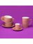 Joy Pembe Çay Fincan Takımı 2