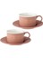 Joy Pembe Çay Fincan Takımı 4