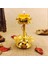 Dekoratif Lotus Mum Tutucusu 8X8X11CM Altın (Yurt Dışından) 5