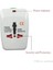 Unıversal Seyahat Adaptörü / 2 USB Li Çoklu Priz Çevirici Adaptör 2 USB Girişli 2