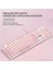 V8 Yuvarlak Keycaps Oyun Kablolu Klavye Fare Windows Pink Için Aydınlık (Yurt Dışından) 5