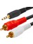 3.5 mm Stereo To 2x Rca Aux Ses Kablosu 1.5 Metre 1