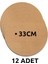 Ahşap Supla Levha 12 Adet 3 mm Ham Mdf 33 cm Çap Yuvarlak Servis Altı Supla Barbarossa 1