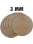 Ahşap Supla Levha 12 Adet 3 mm Ham Mdf 33 cm Çap Yuvarlak Servis Altı Supla Barbarossa 2