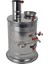 Semaver Çift Musluklu Krom Piknik Semaveri Odunlu Büyük Boy Kömürlü Semaver 8 Litre 5