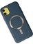 iPhone 12 Uyumlu Coco Deri Magneticsafe Silikon Telefon Kılıfı 3